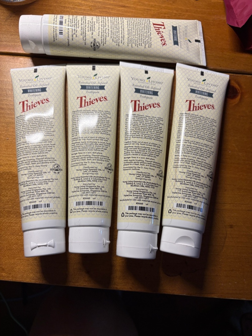 Young Living Thieves Whitening Toothpaste - Cream and Orange Label - Picture 2 of 2